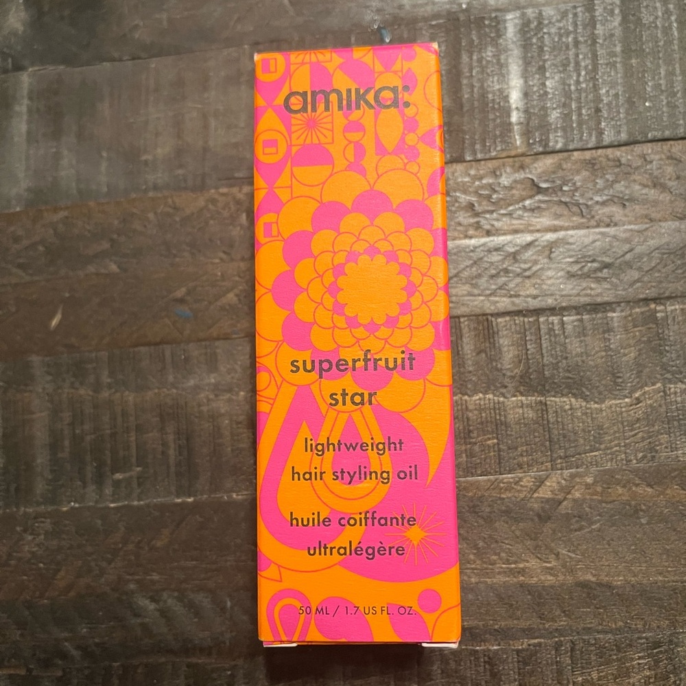 Amika SUPERFRUIT STAR Lightweight Hair STYLING OIL 1.7 Oz 50mL NEW IN BOX